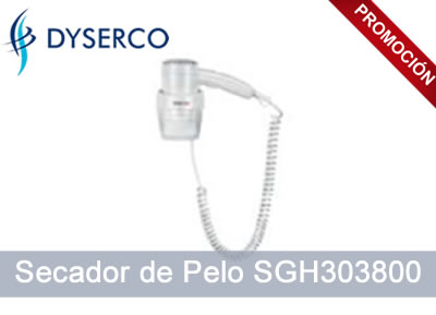 Secador mural Executive SGH303800 blanco para hotel